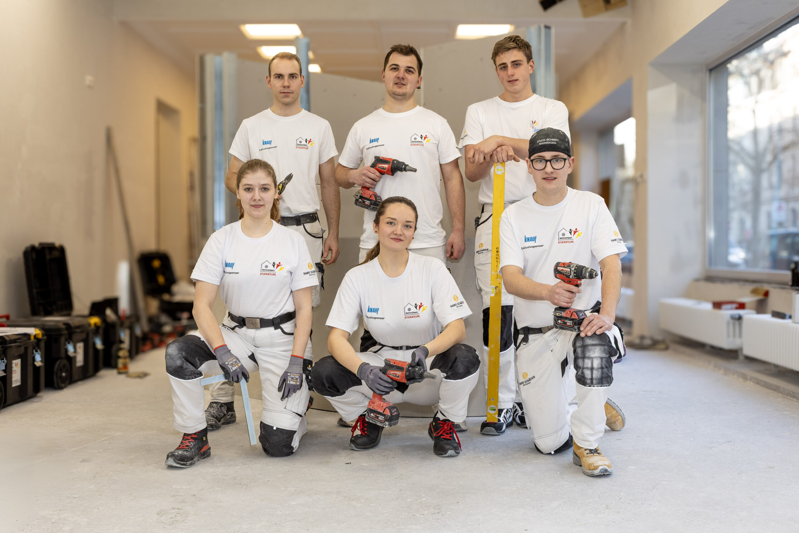 Das Nationalteam der Stuckateure auf der IHM